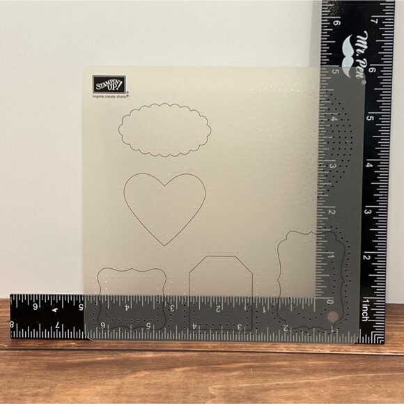 Stampin Up! Stencils 5-Piece Set With Case - Picture 8 of 11